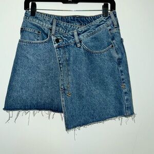 Ksubi Asymmetrical Denim Skirt